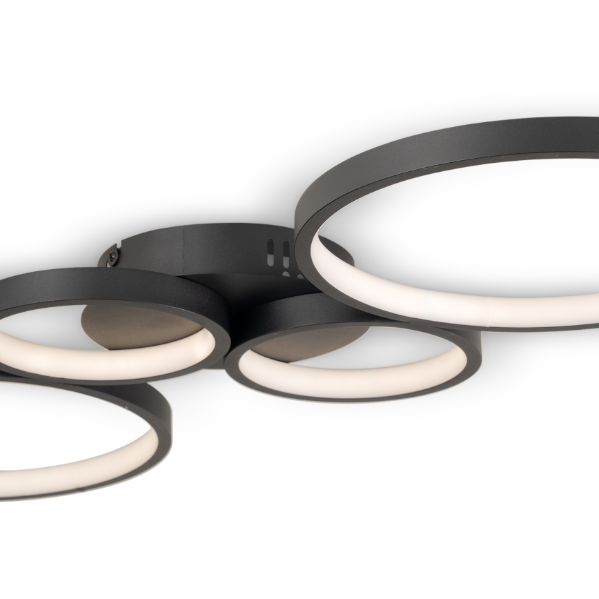 Brilagi - dimmbare LED-Deckenleuchte RINGO LED/34W/230V 3000-6000K 28x78 cm schwarz + Fernbedienung