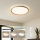 Brilagi - dimmbare LED-Deckenleuchte RIVO LED/72W/230V 3000–6000K Holzdekor Ø 50 cm + Fernbedienung