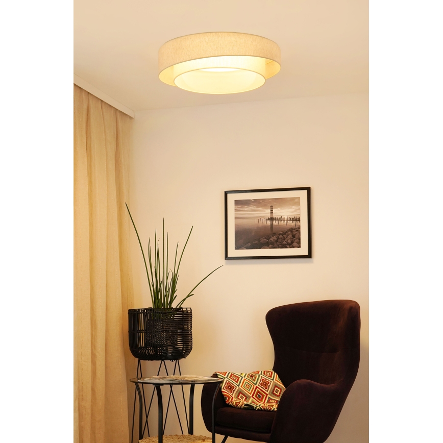 Brilagi - Dimmbare LED-Deckenleuchte SHINE LED/24W/230V 3000/4000/6500K cremefarben + Fernbedienung