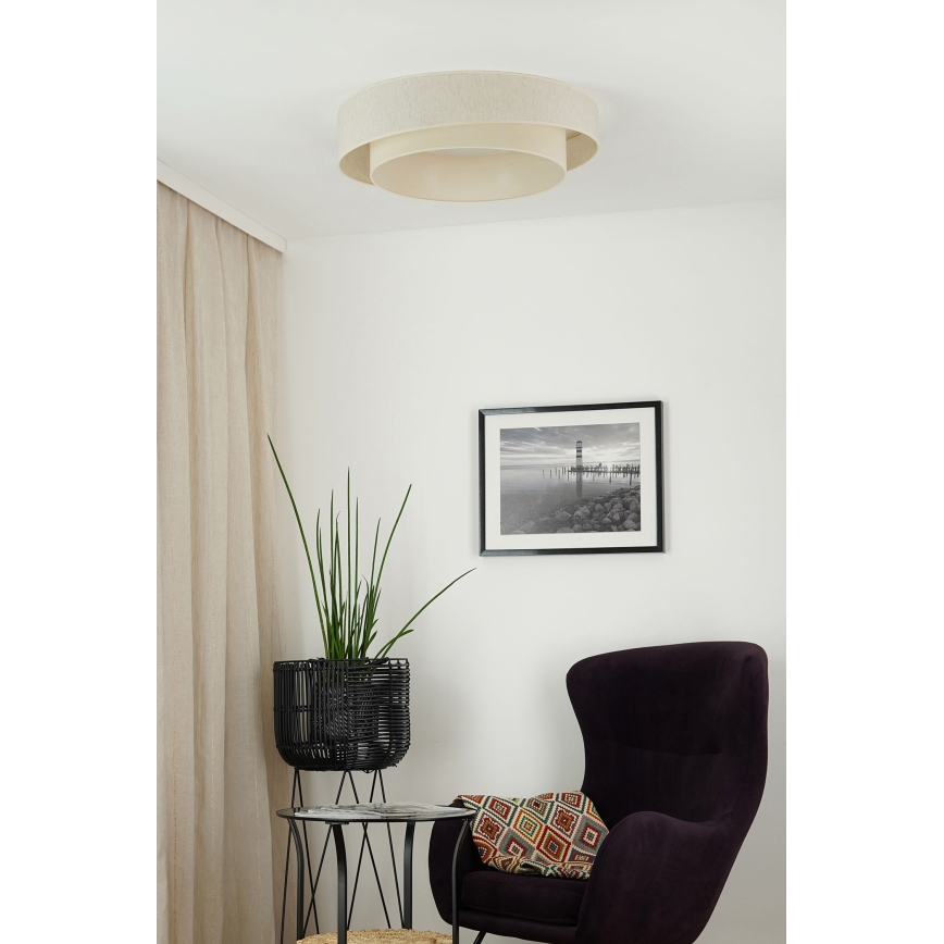 Brilagi - Dimmbare LED-Deckenleuchte SHINE LED/24W/230V 3000/4000/6500K cremefarben + Fernbedienung