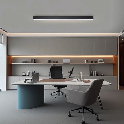 Brilagi - LED-dimmbare Deckenleuchte SLEEKLINE SMART LED/40W/230V 3000-6000K Wi-Fi Tuya schwarz + Fernbedienung