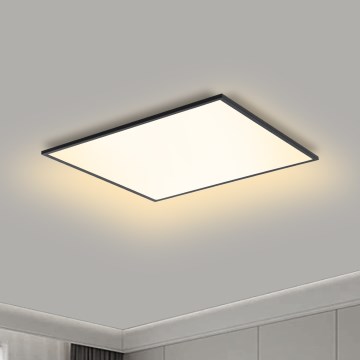 Brilagi - Dimmbare LED-Deckenleuchte SLIMFRAME LED/36W/230V 45×45 cm 3000–6000K schwarz mit Fernbedienung