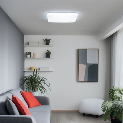 Brilagi - SMART dimmbare LED-Deckenleuchte LED/36W/230V 53x53 cm 2700-6500K Wi-Fi Tuya + Fernbedienung