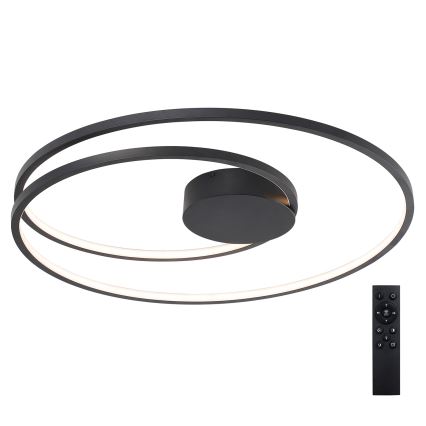 Brilagi - dimmbare LED-Deckenleuchte TWISTER LED/105W/230V 3000-6000K Ø 100 cm schwarz + Fernbedienung