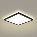 Brilagi - Dimmbare LED-Deckenleuchte ULTRA SLIM LED/18W/230V 2700-6500K 30x30 cm schwarz + Fernbedienung