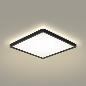 Brilagi - Dimmbare LED-Deckenleuchte ULTRA SLIM LED/18W/230V 2700-6500K 30x30 cm schwarz + Fernbedienung