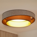 Brilagi - Dimmbare LED-Deckenleuchte VEGAS SHINE LED/24W/230V d 60 cm 3000/4000/6500K braun + Fernbedienung