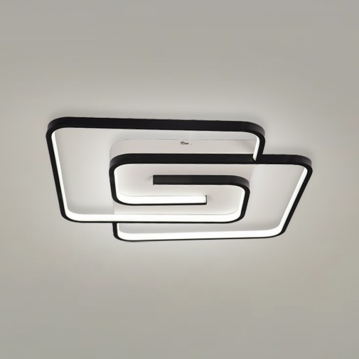 Brilagi - dimmbare LED-Deckenleuchte VELO, 60 W, 230 V, 48 × 48 cm, 3000/4000/6000 K + Fernbedienung