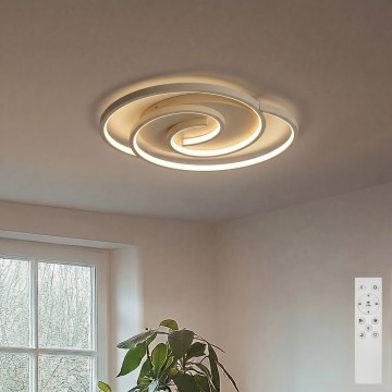 BRILAGI - dimmbare LED-Deckenleuchte VELO LED/70W/230V 3000-6500K 38x47,8 cm beige + Fernbedienung