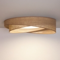 BRILAGI - Dimmbare LED-Deckenleuchte VELVET TWIST LED/36W/230V 3000-6000K Ø 65 cm Wi-Fi Tuya Beacon beige + Fernbedienung