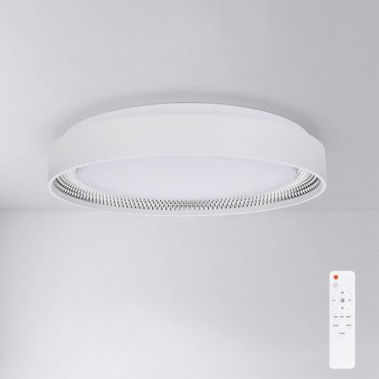 Brilagi - dimmbare LED-Deckenleuchte WALDO LED/48W/230V 3000-6500K Ø 40 cm weiß/silber + Fernbedienung