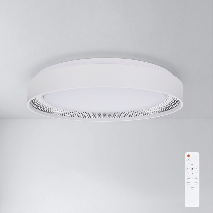 Brilagi - dimmbare LED-Deckenleuchte WALDO LED/48W/230V 3000-6500K Ø 40 cm weiß/silber + Fernbedienung