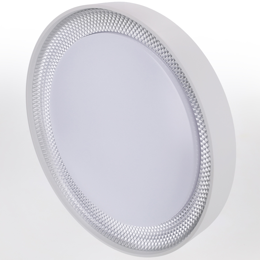 Brilagi - dimmbare LED-Deckenleuchte WALDO LED/48W/230V 3000-6500K Ø 40 cm weiß/silber + Fernbedienung
