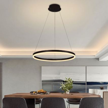 Brilagi - Dimmbare LED-Hängeleuchte an Schnur CIRCLE LED/42W/230V 3000-6500K + Fernbedienung