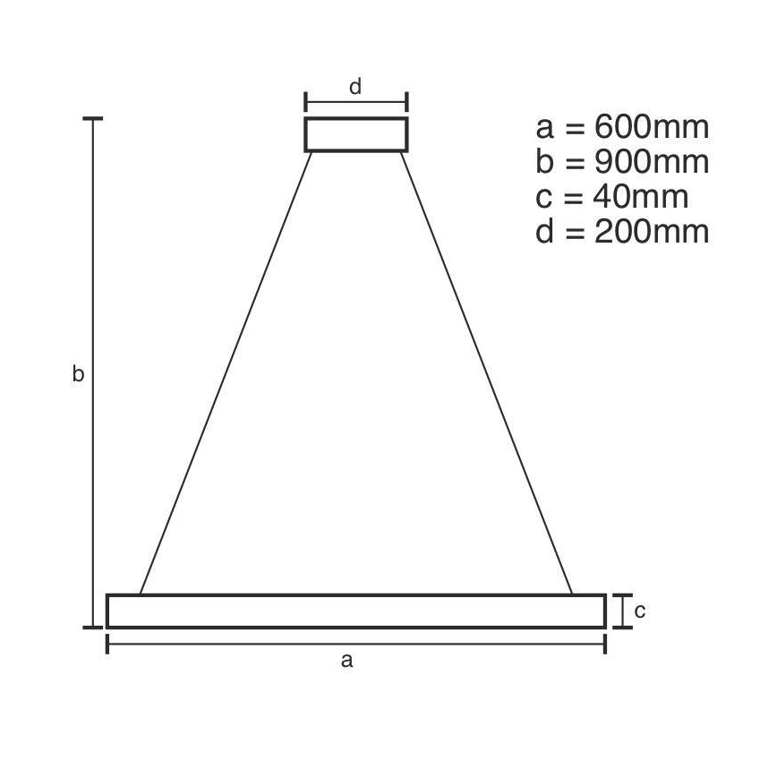 Brilagi - Dimmbare LED-Hängeleuchte an Schnur CIRCLE LED/42W/230V 3000-6500K + Fernbedienung