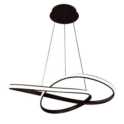 Brilagi - Dimmbare LED-Hängeleuchte an Schnur COSMOWAVE LED/70W/230V 3000-6500K braun + Fernbedienung