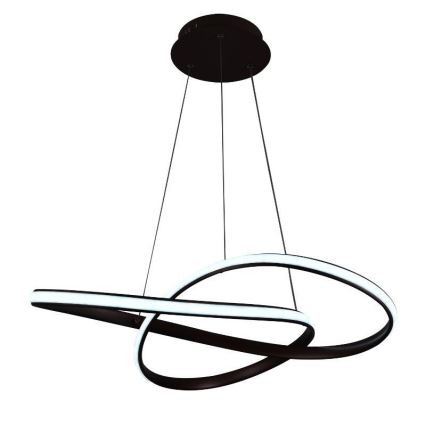 Brilagi - Dimmbare LED-Hängeleuchte an Schnur COSMOWAVE LED/70W/230V 3000-6500K braun + Fernbedienung