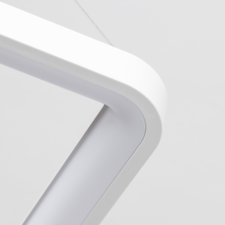 Brilagi - LED-dimmbare Pendelleuchte an Stahlseil FALCON SLIM LED/50W/230V 3000-6500K 50x50 cm weiß + Fernbedienung