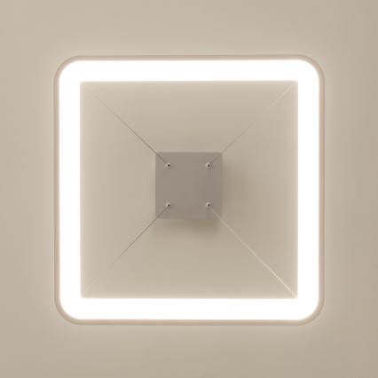 Brilagi - LED-dimmbare Pendelleuchte an Stahlseil FALCON SLIM LED/50W/230V 3000-6500K 50x50 cm weiß + Fernbedienung