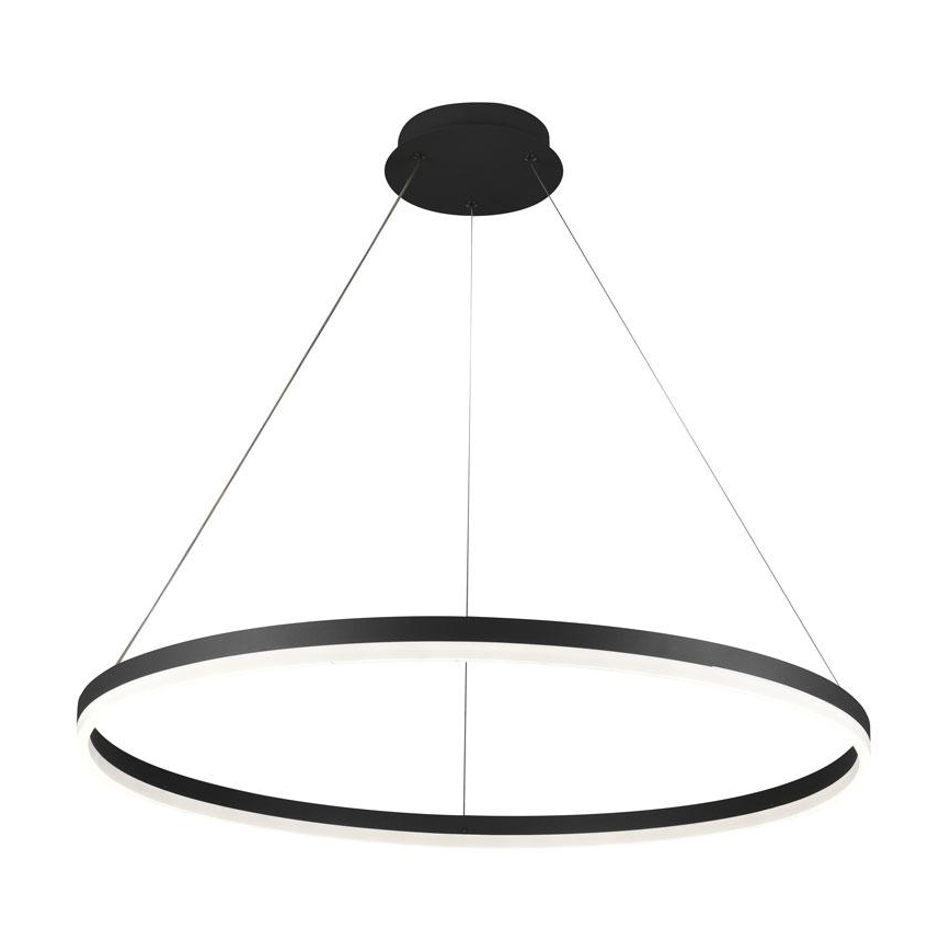 Brilagi - Dimmbare LED-Hängeleuchte CIRCLE LED/55W/230V 3000-6500K schwarz + Fernbedienung