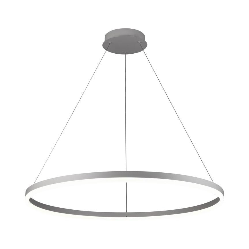 Brilagi - Dimmbare LED-Hängeleuchte CIRCLE LED/55W/230V 3000-6500K silbern + Fernbedienung