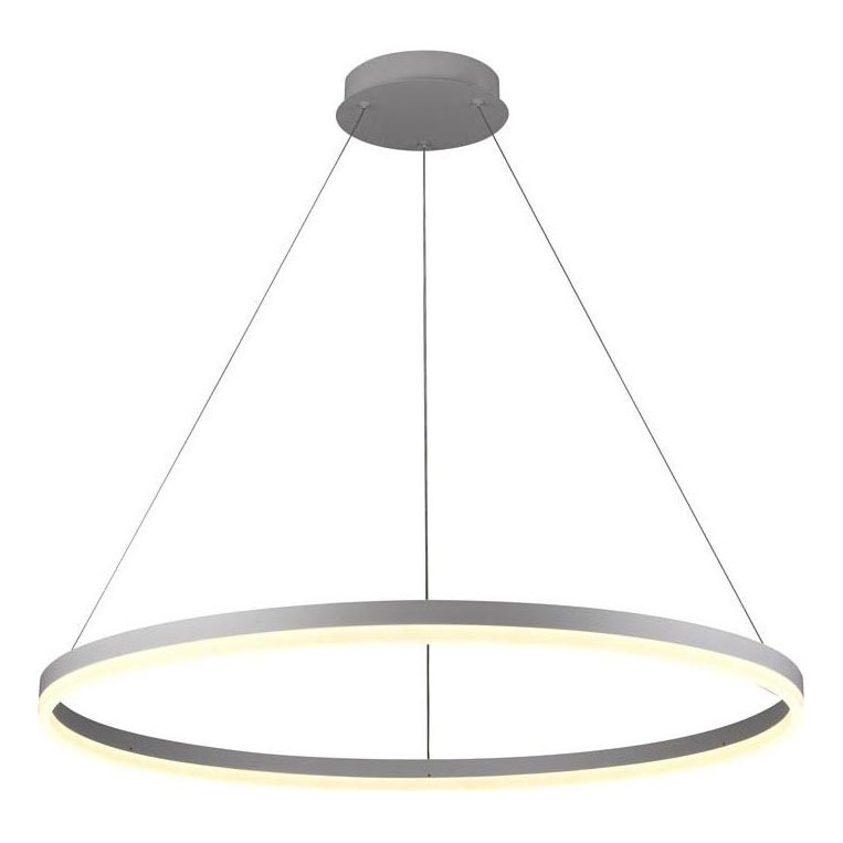 Brilagi - Dimmbare LED-Hängeleuchte CIRCLE LED/55W/230V 3000-6500K silbern + Fernbedienung
