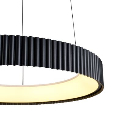Brilagi - Dimmbare LED-Pendelleuchte an Seil FALCON MODERN LED/30W/230V 3000-6500K Ø 40 cm schwarz + Fernbedienung