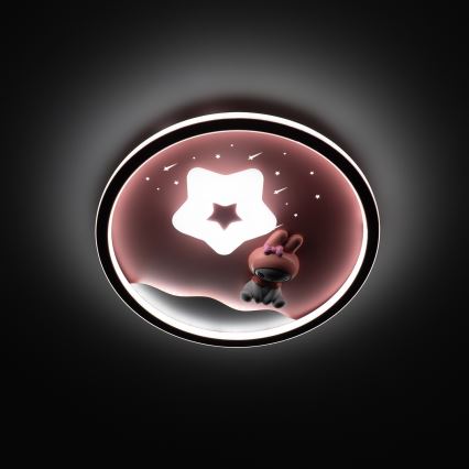 Brilagi - LED-dimmbare Kinder-Deckenleuchte BUNNY LED/83W/230V 3000-6000K Ø 49 cm + Fernbedienung