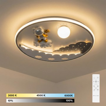Brilagi - dimmbare LED-Kinderzimmer-Deckenleuchte ASTRO LED/68W/230V 3000–6000K Ø 49 cm + Fernbedienung