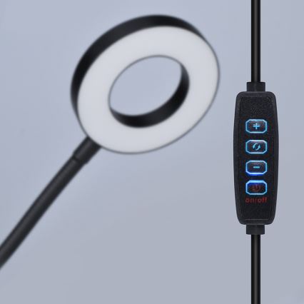 Brilagi - Dimmbare LED-Lampe mit Clip ORBELA LED/8W/5V 3000/4000/5000K schwarz