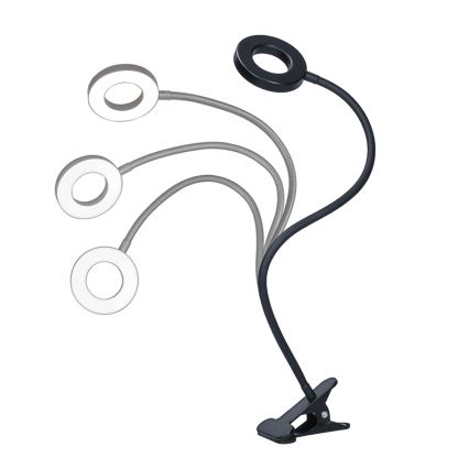 Brilagi - Dimmbare LED-Lampe mit Clip ORBELA LED/8W/5V 3000/4000/5000K schwarz