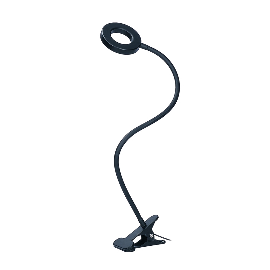 Brilagi - Dimmbare LED-Lampe mit Clip ORBELA LED/8W/5V 3000/4000/5000K schwarz