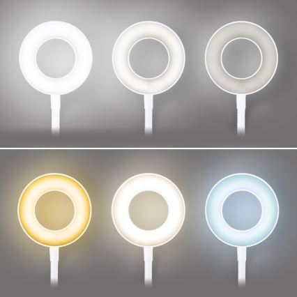 Brilagi - dimmbare LED-Lampe mit Clip ORBELA LED/8W/5V 3000/4000/5000K weiß