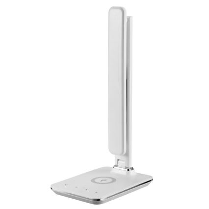 Brilagi - Dimmbare LED-Tischlampe mit kabelloser QI-Ladefunktion und USB REGINA LED/8,5W/230V weiß
