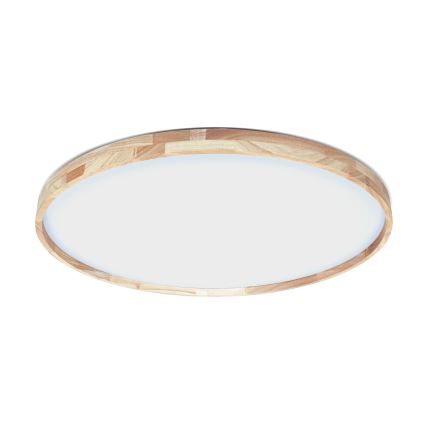 Brilagi - LED-dimmbare Deckenleuchte ALSON LED/72W/230V 3000-6500K Eiche, Durchmesser 78 cm + Fernbedienung