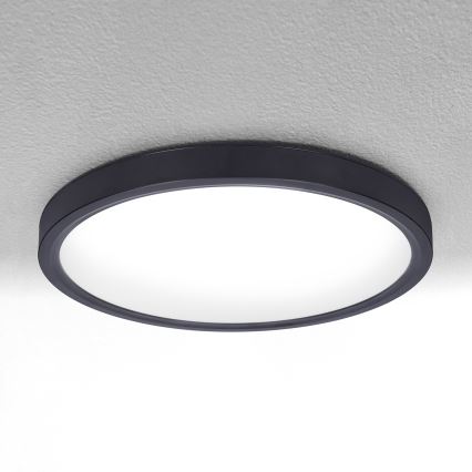 Brilagi - Dimmbare LED-Deckenleuchte ESTELA LED/36W/230V 3000-6500K ø 30 cm schwarz + Fernbedienung