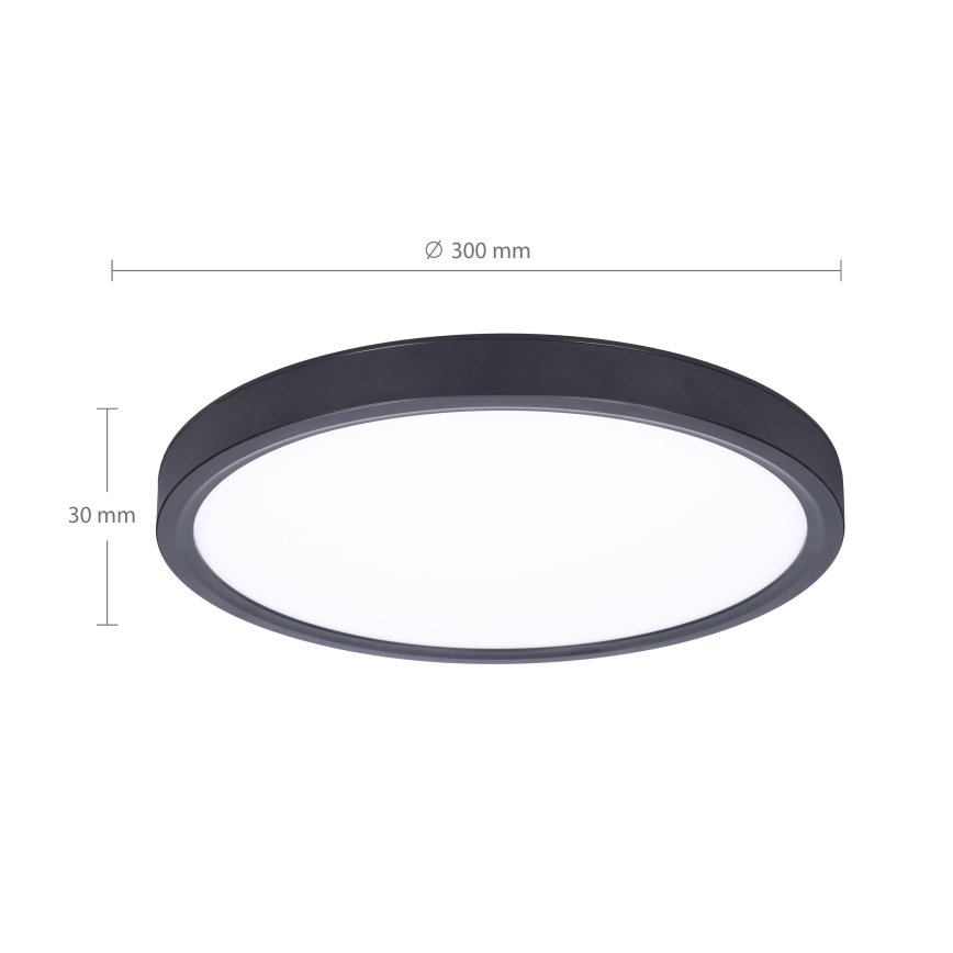 Brilagi - Dimmbare LED-Deckenleuchte ESTELA LED/36W/230V 3000-6500K ø 30 cm schwarz + Fernbedienung