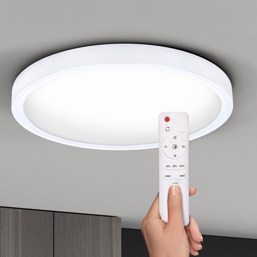 Brilagi - Dimmbare LED-Deckenleuchte ESTELA LED/36W/230V 3000-6500K ø 30 cm weiß + Fernbedienung