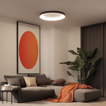 Brilagi - LED-dimmbare Deckenleuchte FALCON II LED/108W/230V 3000-6500K Ø 80 cm schwarz + Fernbedienung