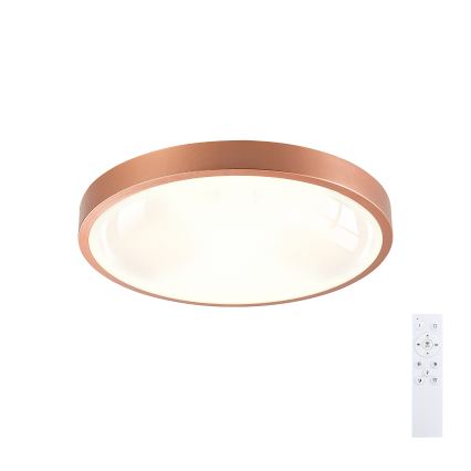 BRILAGI - LED dimmbare Deckenleuchte GLASS POOL DOUBLE LED/48W/230V Ø 40 cm kupferfarben + Fernbedienung
