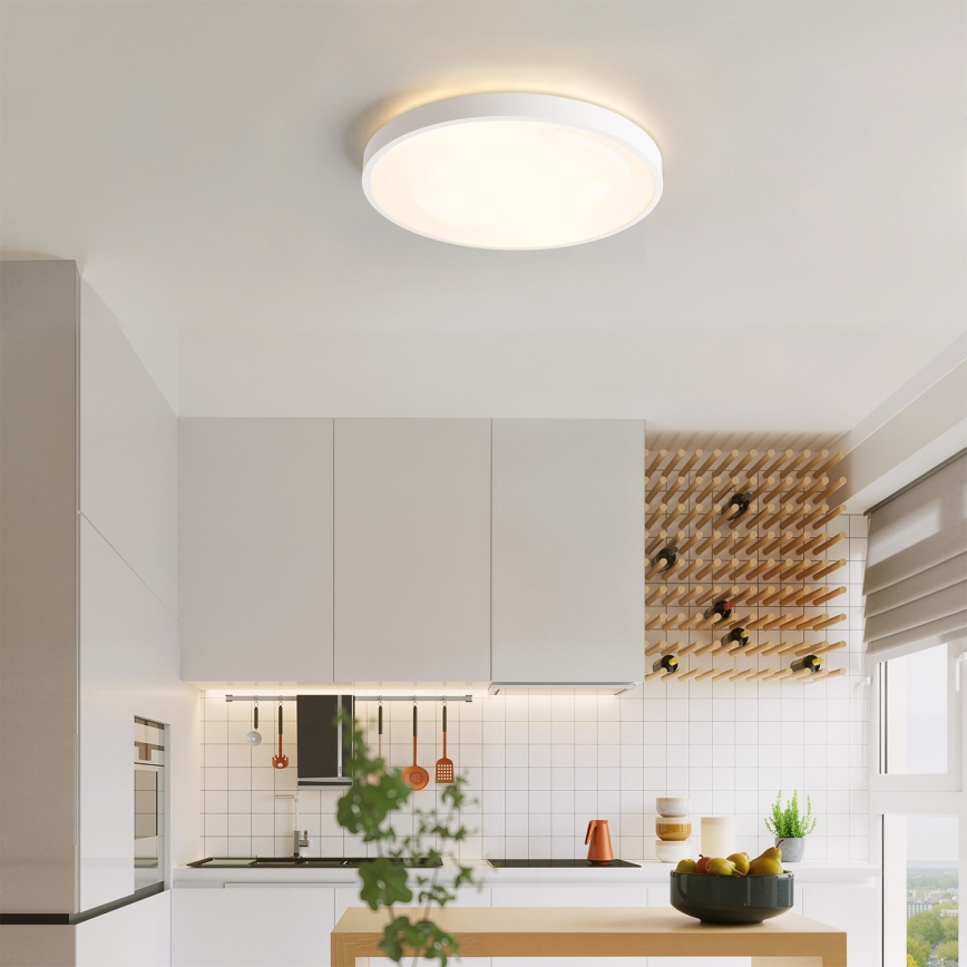 Brilagi - Dimmbares LED-Deckenlicht GLASS POOL DOUBLE LED/48W/230V 3000-6000K 40 cm weiß + Fernbedienung