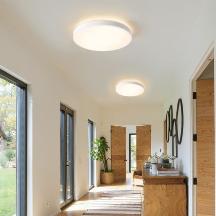 Brilagi - Dimmbares LED-Deckenlicht GLASS POOL DOUBLE LED/48W/230V 3000-6000K 40 cm weiß + Fernbedienung