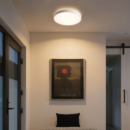 Brilagi - Dimmbares LED-Deckenlicht GLASS POOL DOUBLE LED/48W/230V 3000-6000K 40 cm weiß + Fernbedienung