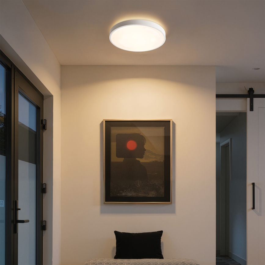 Brilagi - Dimmbares LED-Deckenlicht GLASS POOL DOUBLE LED/48W/230V 3000-6000K 40 cm weiß + Fernbedienung