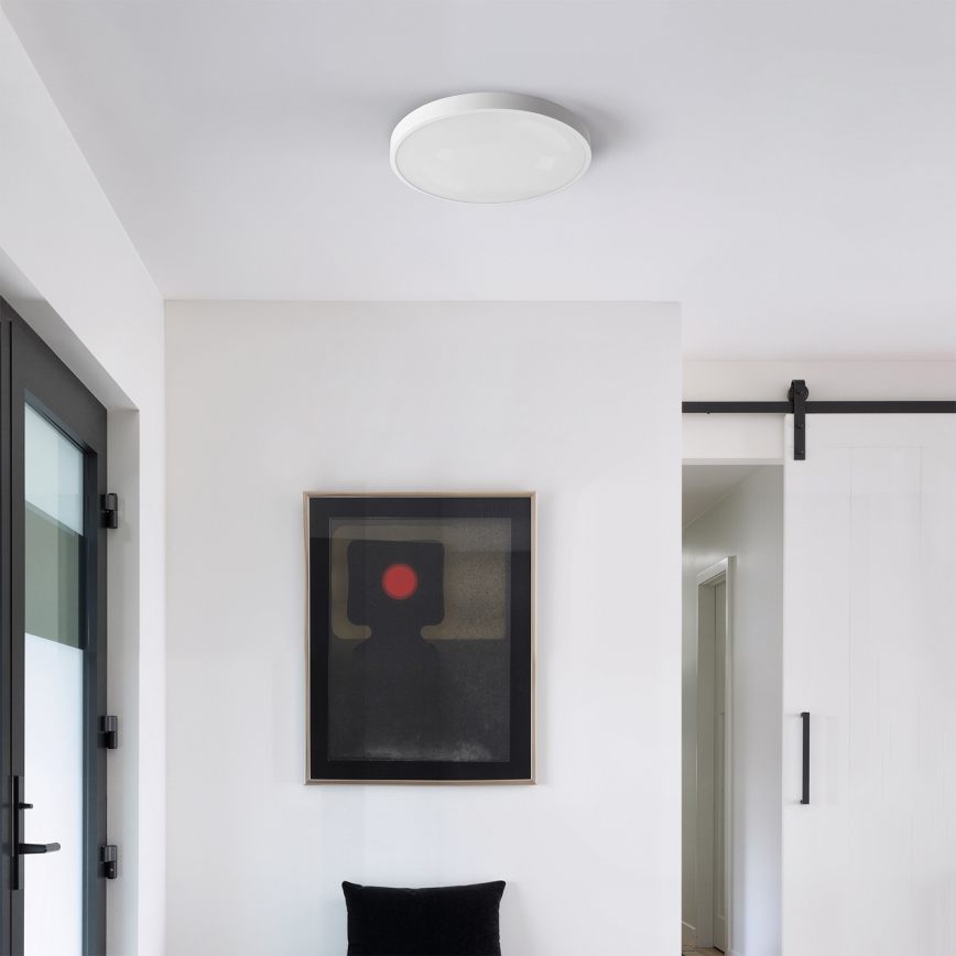 Brilagi - Dimmbares LED-Deckenlicht GLASS POOL DOUBLE LED/48W/230V 3000-6000K 40 cm weiß + Fernbedienung