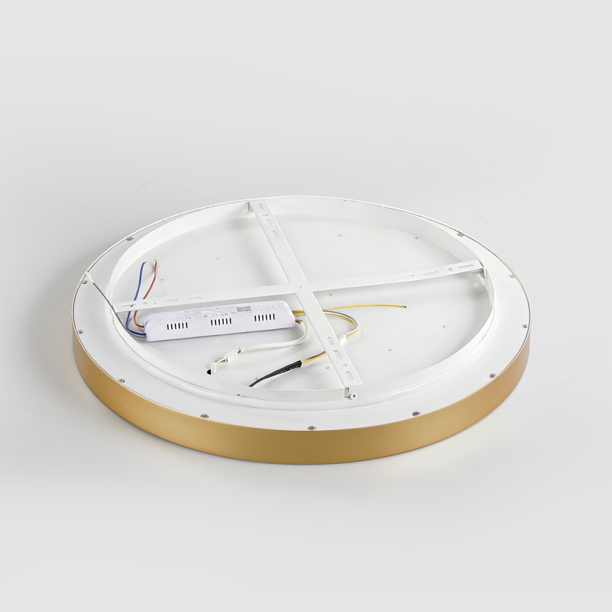 Brilagi - LED-dimmbare Deckenleuchte GLASS POOL DOUBLE LED/60W/230V 3000-6000K 50 cm gold + Fernbedienung