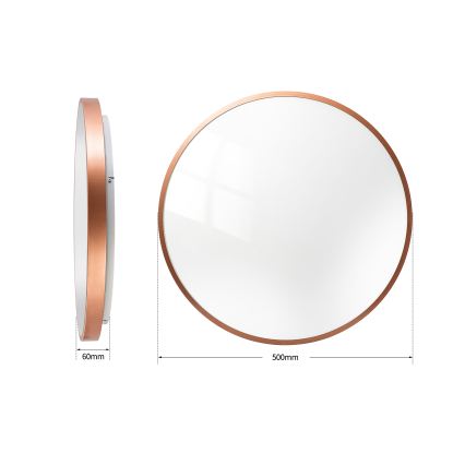BRILAGI - LED-dimmbare Deckenleuchte GLASS POOL DOUBLE LED/60W/230V Ø 50 cm kupferfarben + Fernbedienung