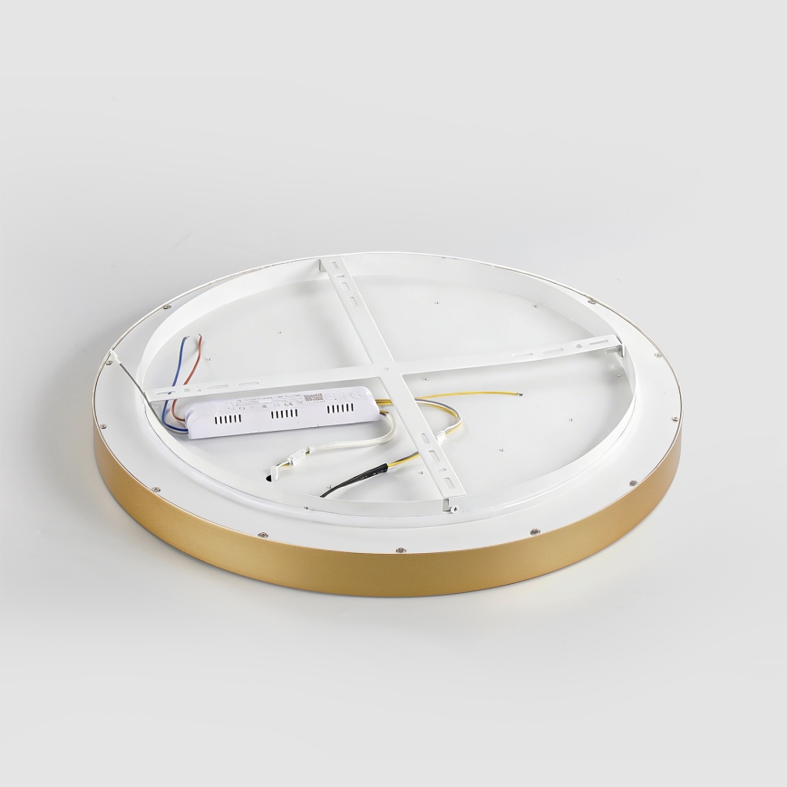 Brilagi - dimmbare LED-Deckenleuchte GLASS POOL DOUBLE LED/80W/230V 3000-6000K 60 cm goldfarben + Fernbedienung