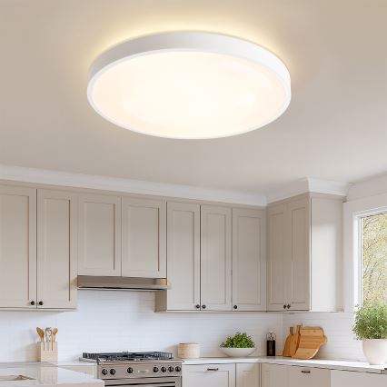 Brilagi - Dimmbare LED-Deckenleuchte GLASS POOL DOUBLE LED/80W/230V 3000-6000K 60 cm weiß + Fernbedienung