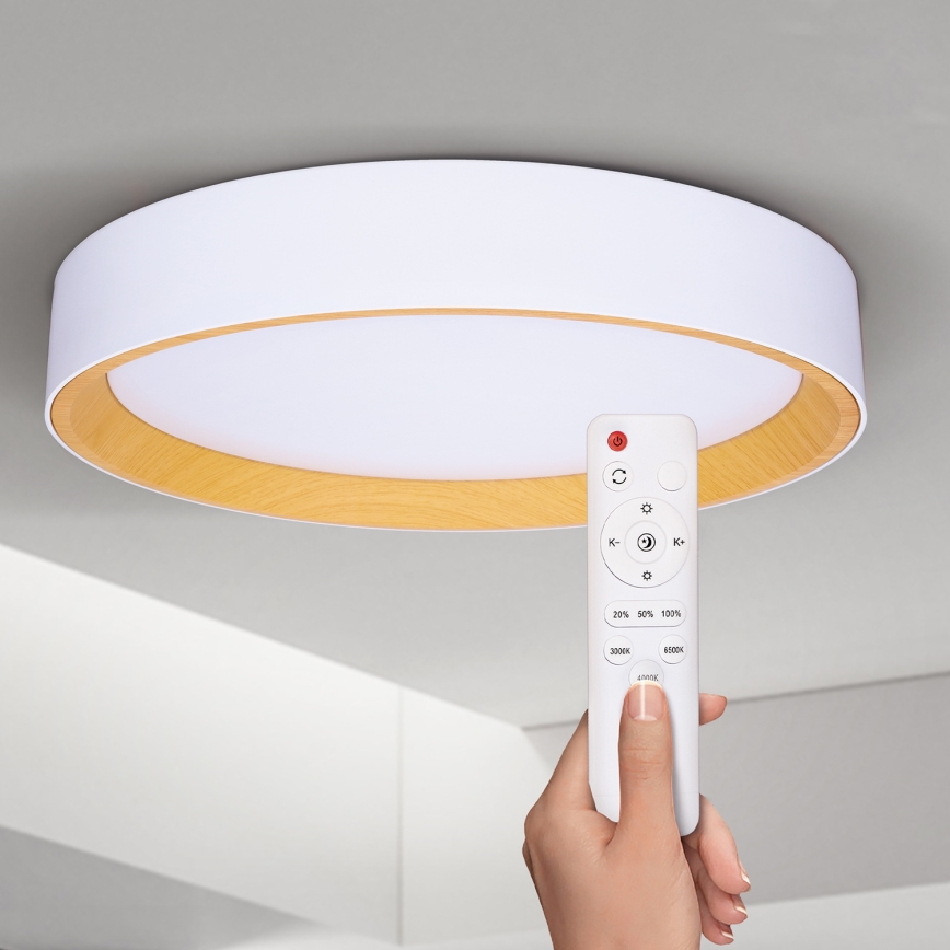 Brilagi - Dimmbare LED-Deckenleuchte LARIOS LED/60W/230V 3000-6500K ø 49 cm weiß + Fernbedienung